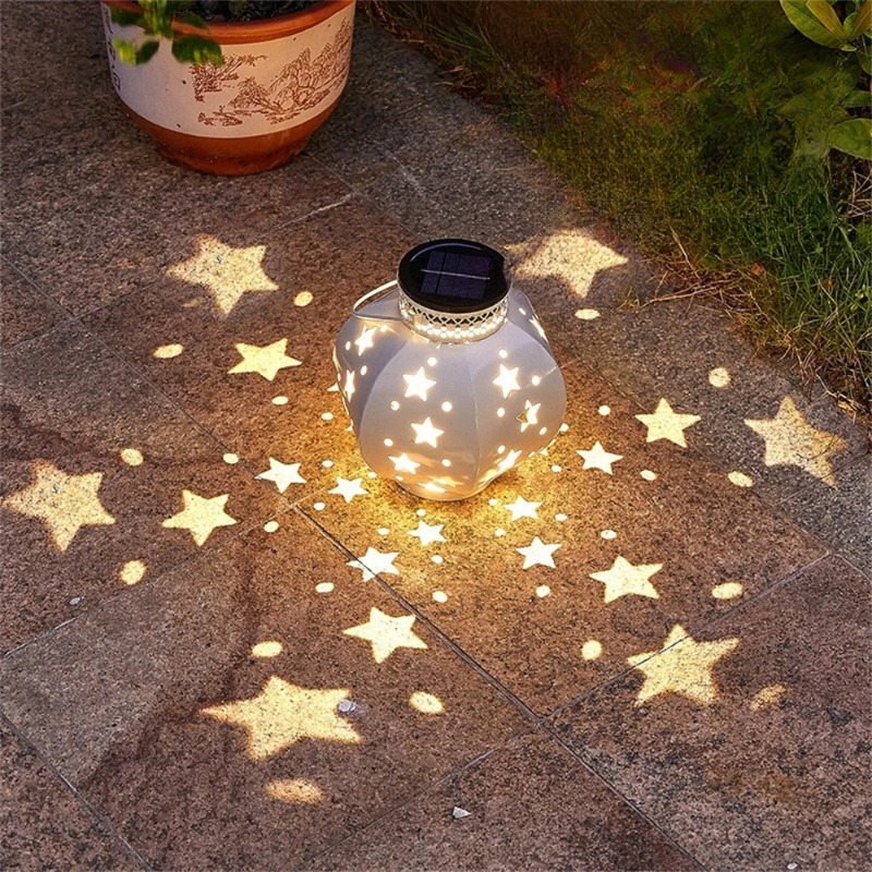 Smart Garden Spotlights - Garden Star Projector Lamp Hanging Solar
