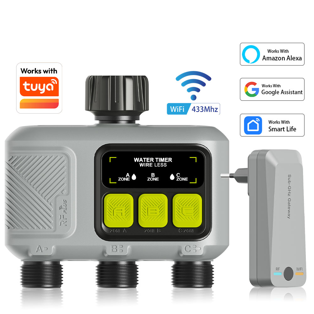 Smart Garden Sphagnum Moss - Tuya WiFi+RF433 3 Zone Smart Irrigation