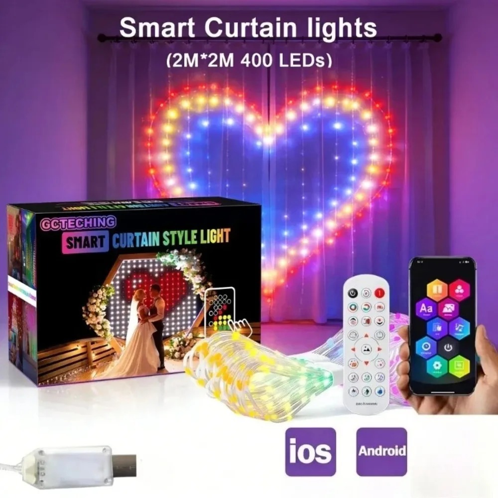 Outdoor LED Pixel Curtain Ligh - Smart Garden Is ulasan dan harga
