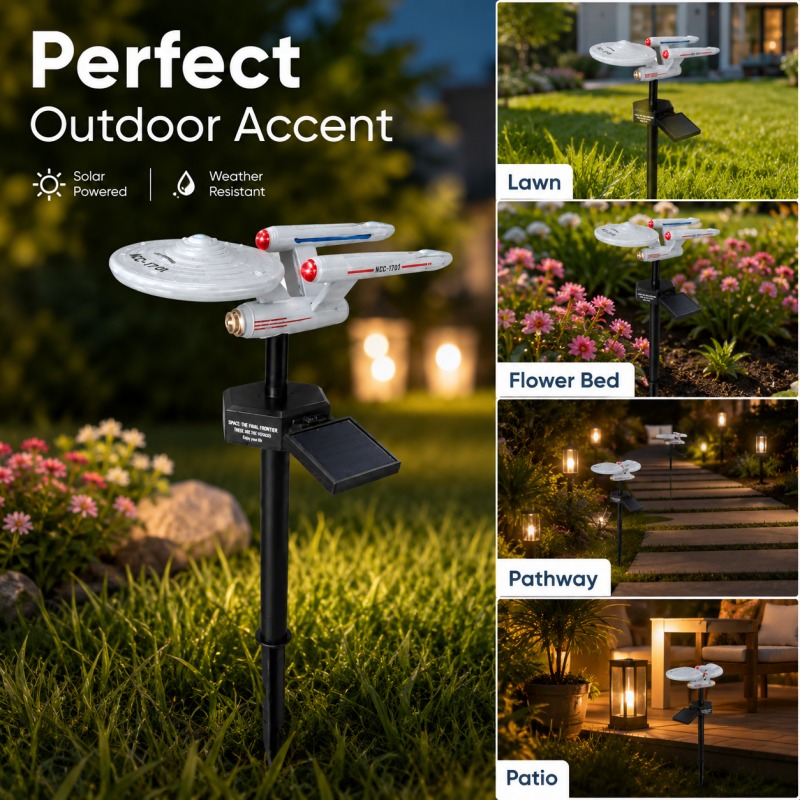 Star Trek USS Enterprise Solar - Smart Garden Spotlights ulasan dan harga