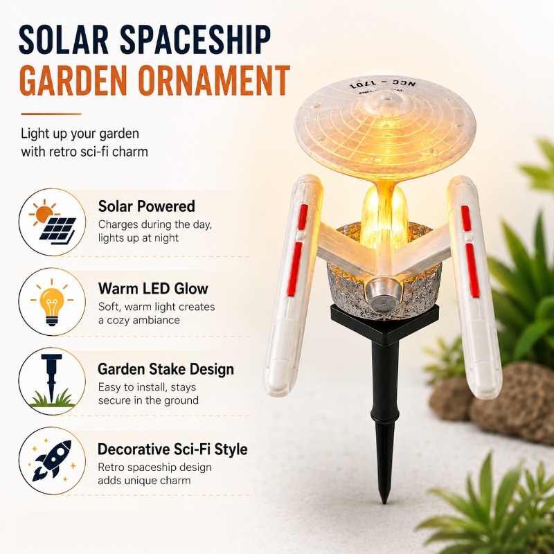 Star Trek USS Enterprise Solar - Smart Garden Spotlights ulasan dan harga