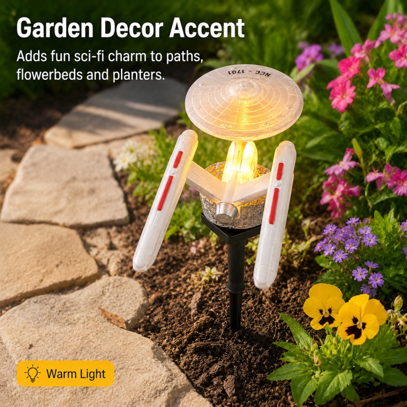 Star Trek USS Enterprise Solar - Smart Garden Spotlights ulasan dan harga