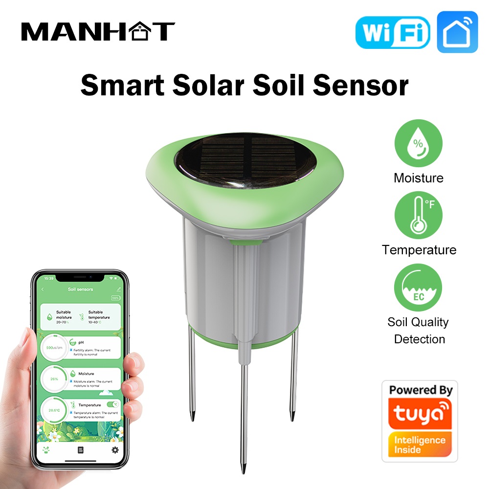 MANHOT WiFi Smart Solar Soil S - Smart Garden Is ulasan dan harga