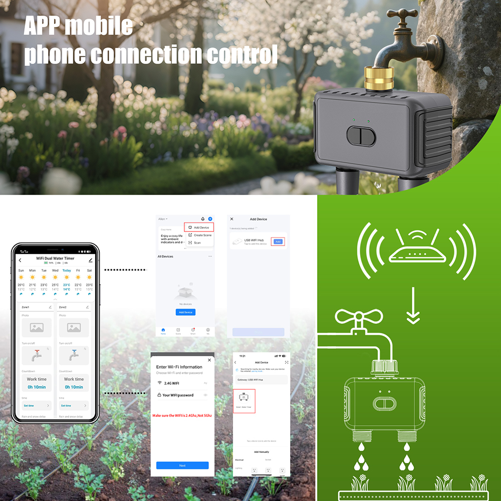 Wifi Automatic Water Timer Dua - Smart Garden Project ulasan dan harga