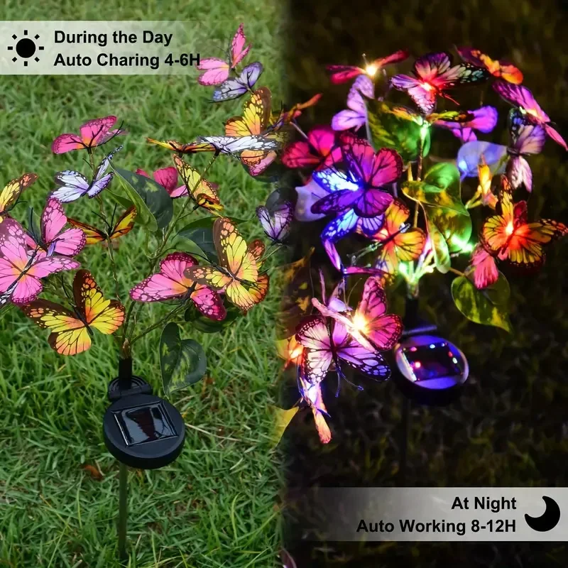 Solar LED Butterfly Garden Lig - Smart Garden Spotlights ulasan dan harga