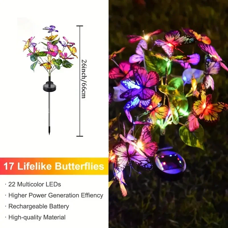 Solar LED Butterfly Garden Lig - Smart Garden Spotlights ulasan dan harga