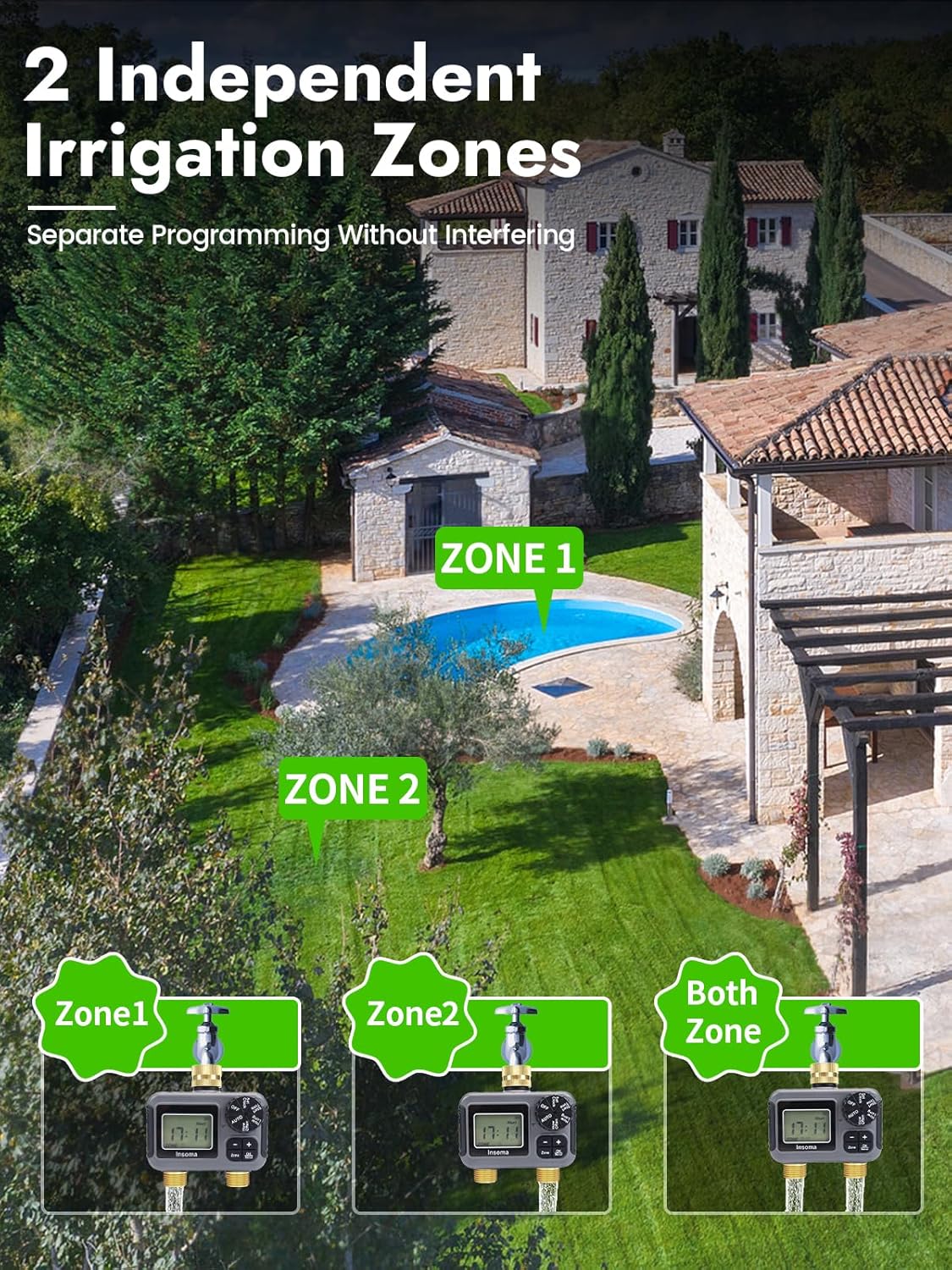 Dual Outlets Smart Irrigation  - Smart Garden Sphagnum Moss ulasan dan harga