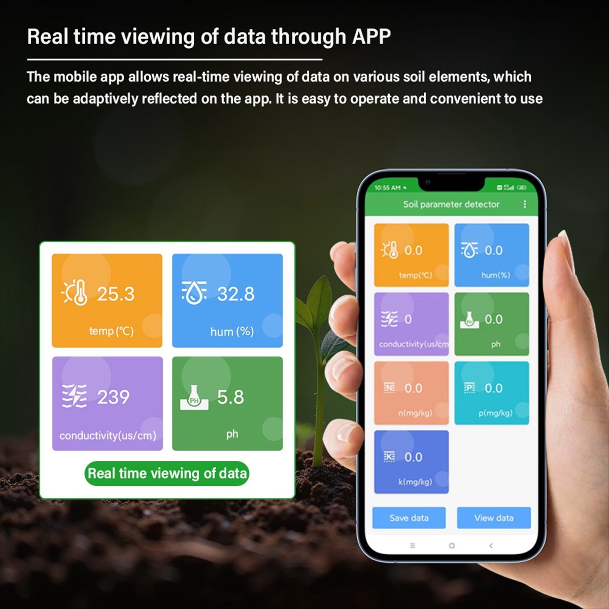 A08I Soil PH Meter Moisture Te - Smart Garden Nutrients ulasan dan harga