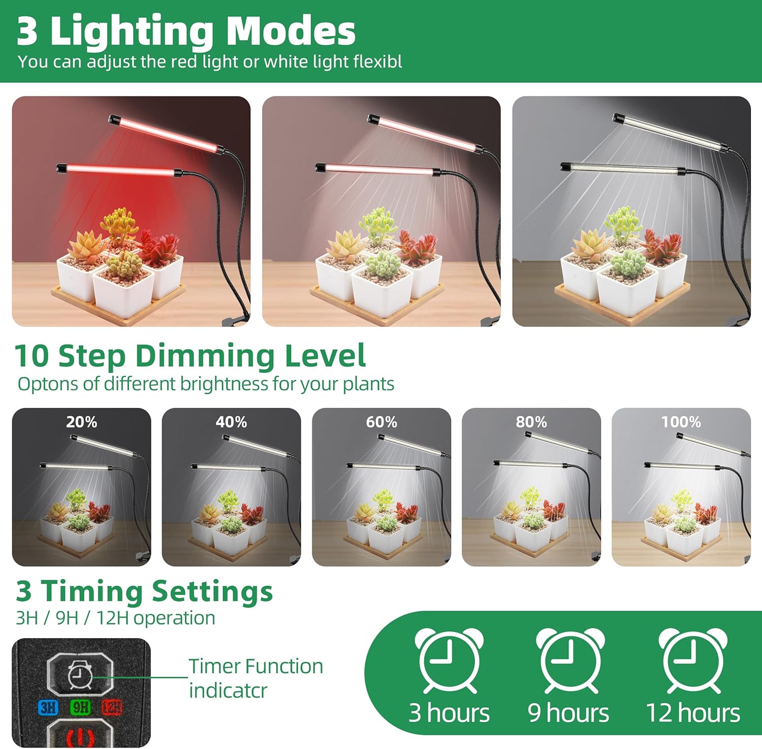 KEBINCPLED USB 5V Clip Plant G - Hydroponic Grow Pod ulasan dan harga