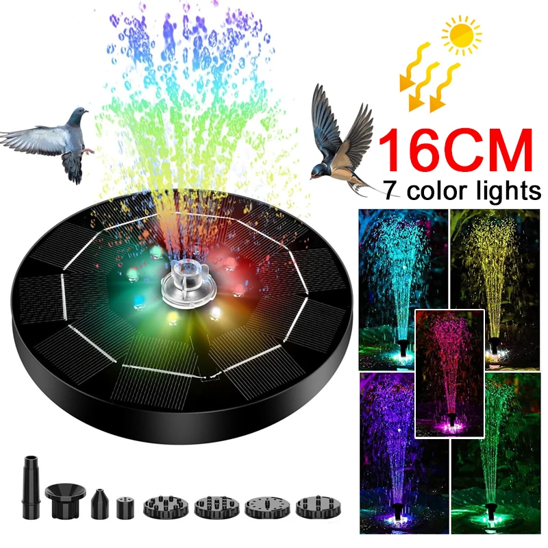 Fountain Light 7 Colors LED Li - Smart Garden Spotlights ulasan dan harga