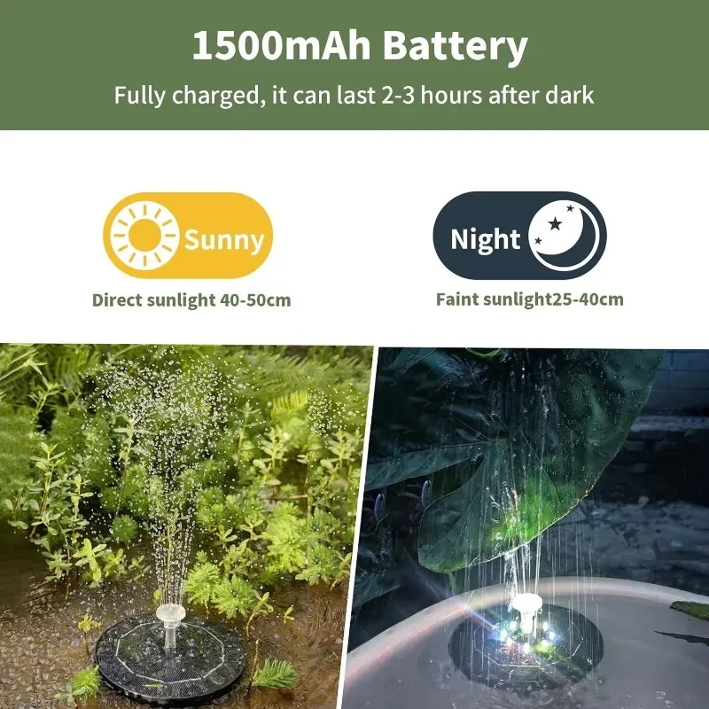 Fountain Light 7 Colors LED Li - Smart Garden Spotlights ulasan dan harga