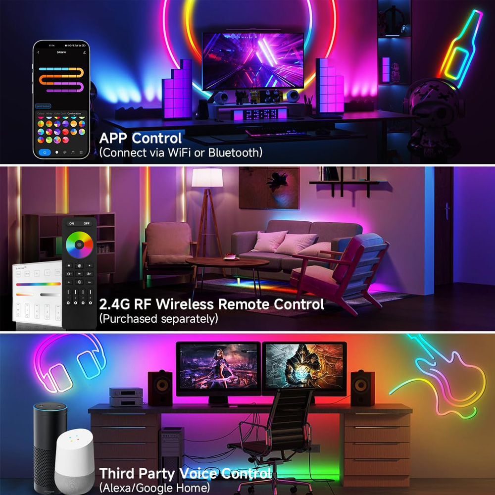 2.4G WiFi RGB SPI Controller T - Smart Garden Light Controller ulasan dan harga