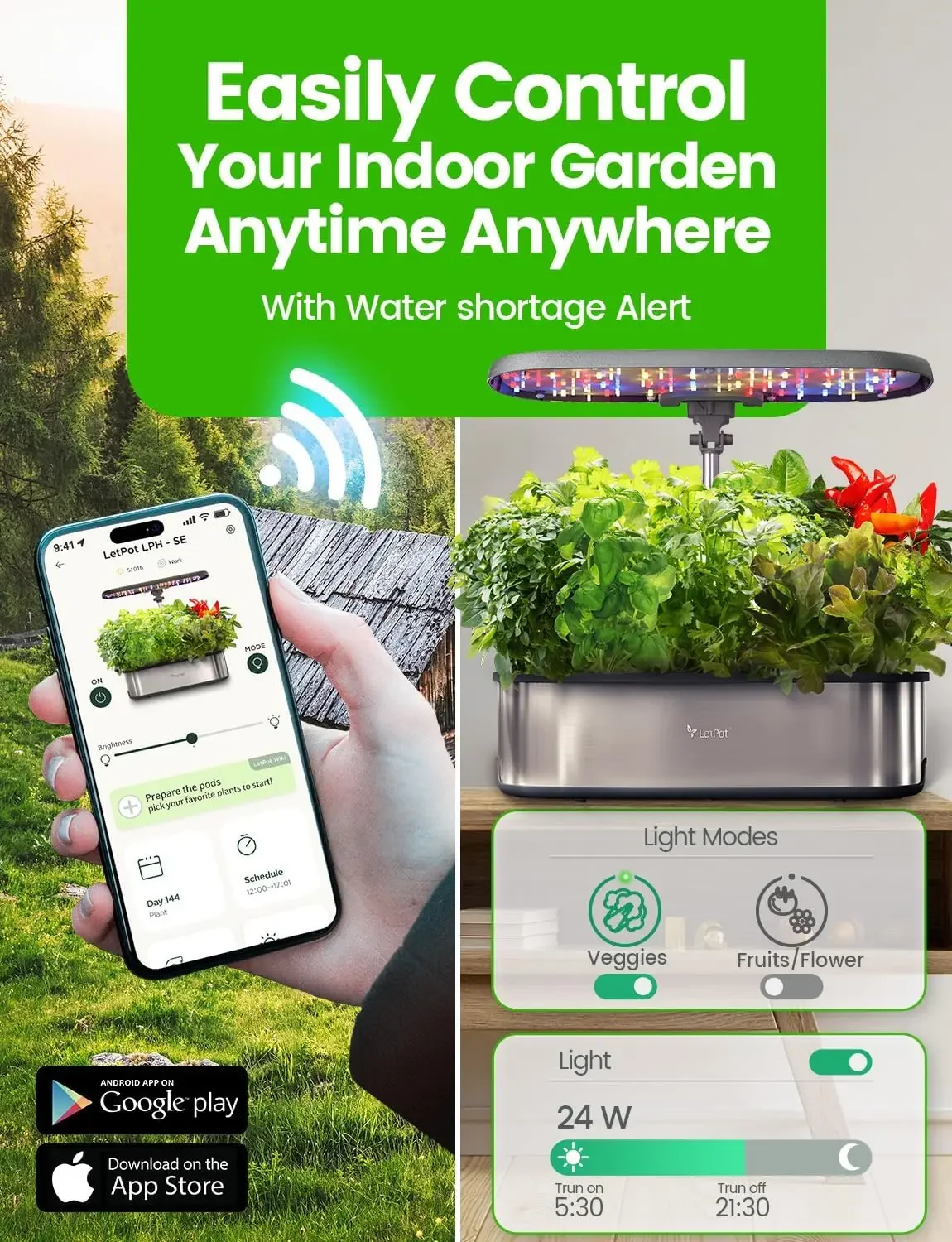 LETPOT LPH-SE Hydroponics Grow - Hydroponic Grow Pod ulasan dan harga