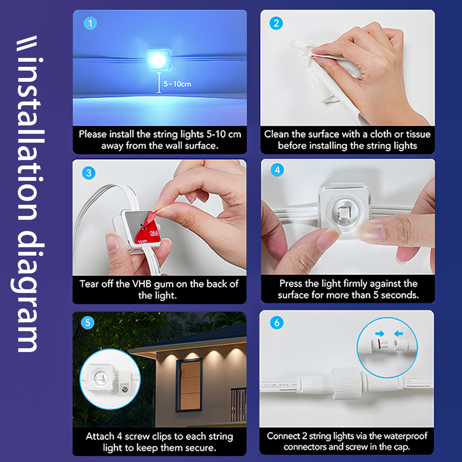 10M/15M/30M Eaves Lighting Out - Smart Garden Light Controller ulasan dan harga