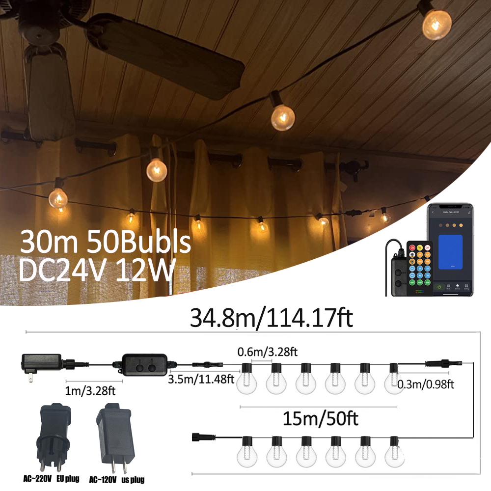 G40 Smart Outdoor DIY LED Stri - Smart Garden Light Controller ulasan dan harga