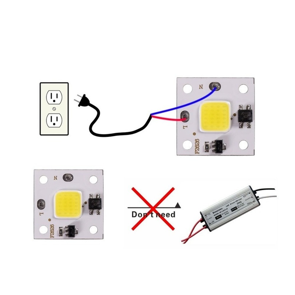 10W COB module 220V LED Chip D - Smart Garden Spotlights ulasan dan harga