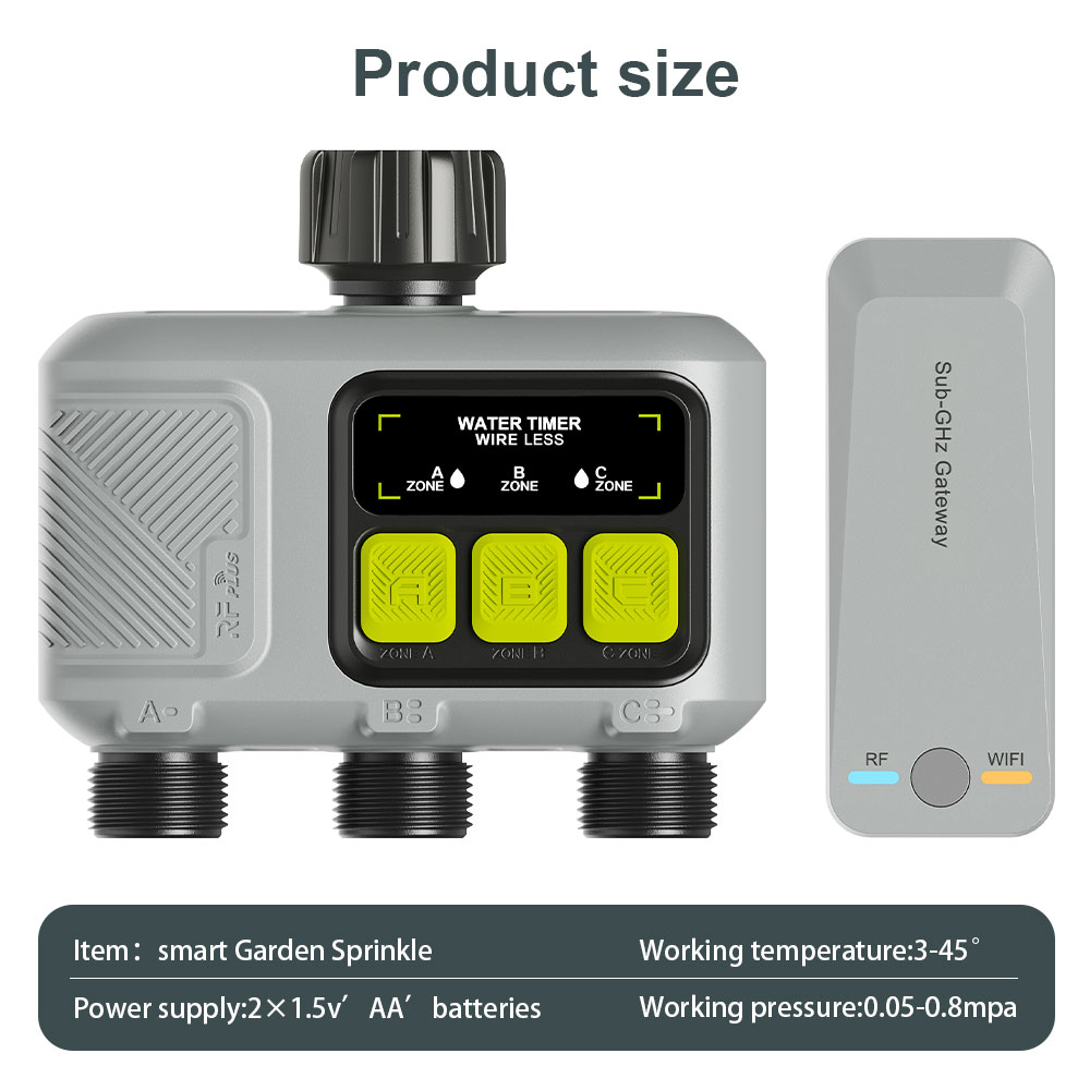 Tuya WiFi+RF433 3 Zone Smart I - Smart Garden Sphagnum Moss ulasan dan harga