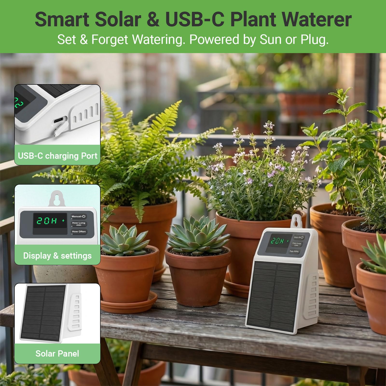 Upgraded Solar Drip Irrigation - Smart Garden Project ulasan dan harga