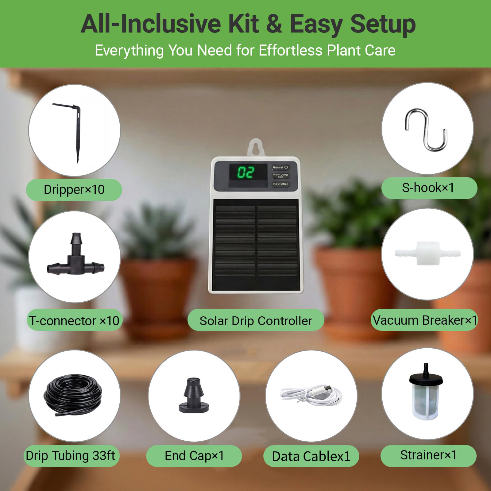 Upgraded Solar Drip Irrigation - Smart Garden Project ulasan dan harga