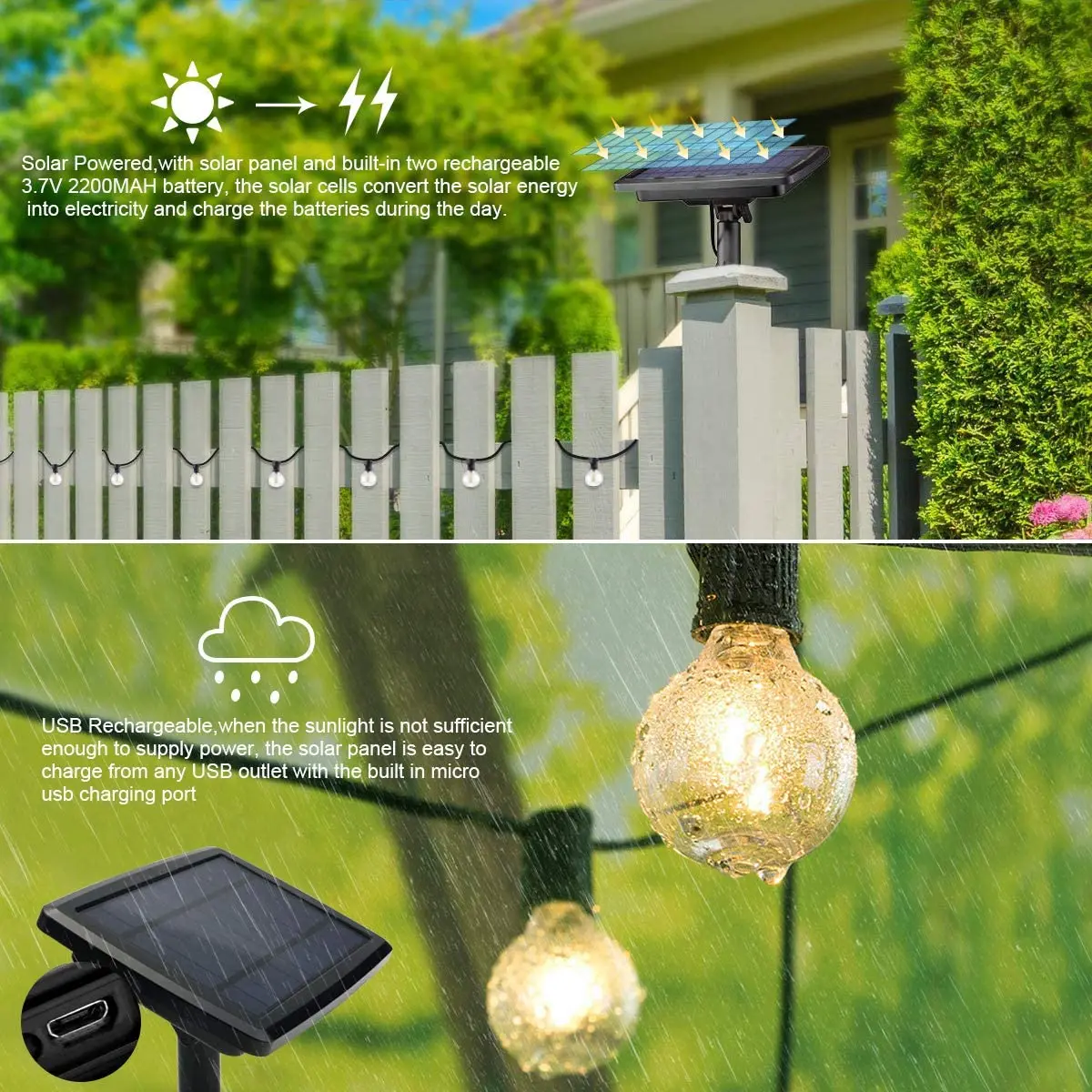 100/50/25ft Solar Led String L - Smart Garden Spotlights ulasan dan harga