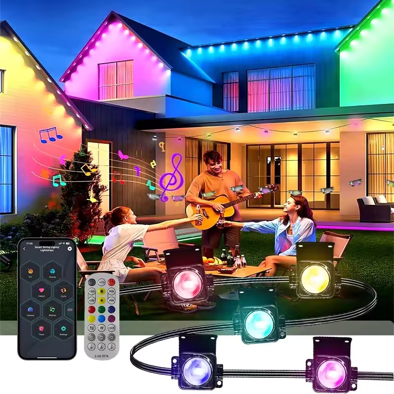 15M/30M/45M/60M/90M RGBIC Smar - Smart Garden Light Controller ulasan dan harga