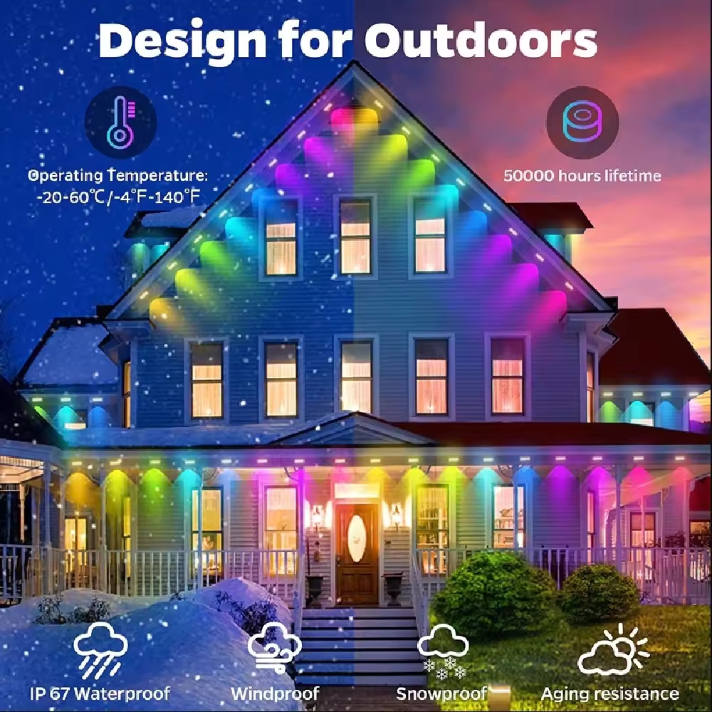 15M/30M/45M/60M/90M RGBIC Smar - Smart Garden Light Controller ulasan dan harga