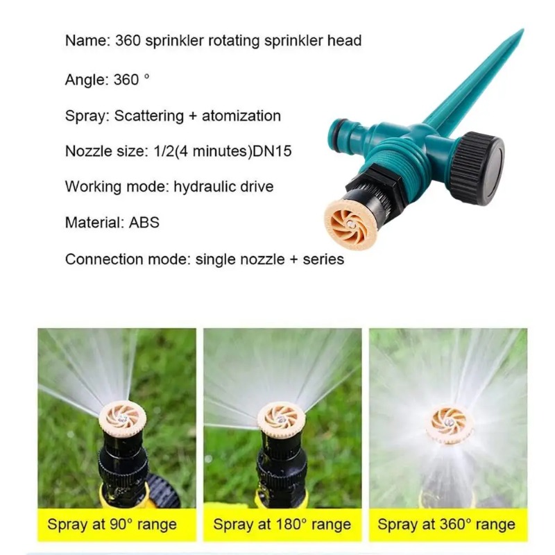 Garden Sprinkler 360° Rotation - Smart Garden Project ulasan dan harga