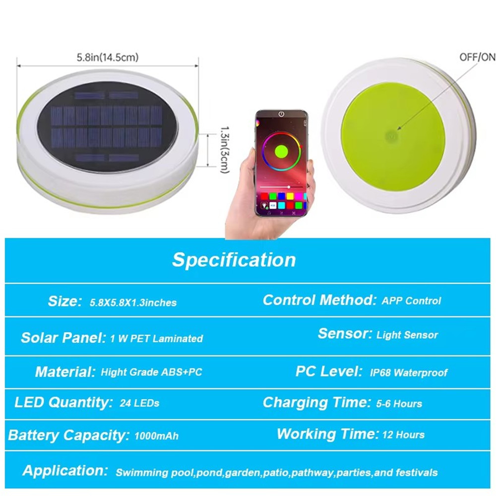 Solar LED Water Float Light Ou - Smart Garden Light Controller ulasan dan harga