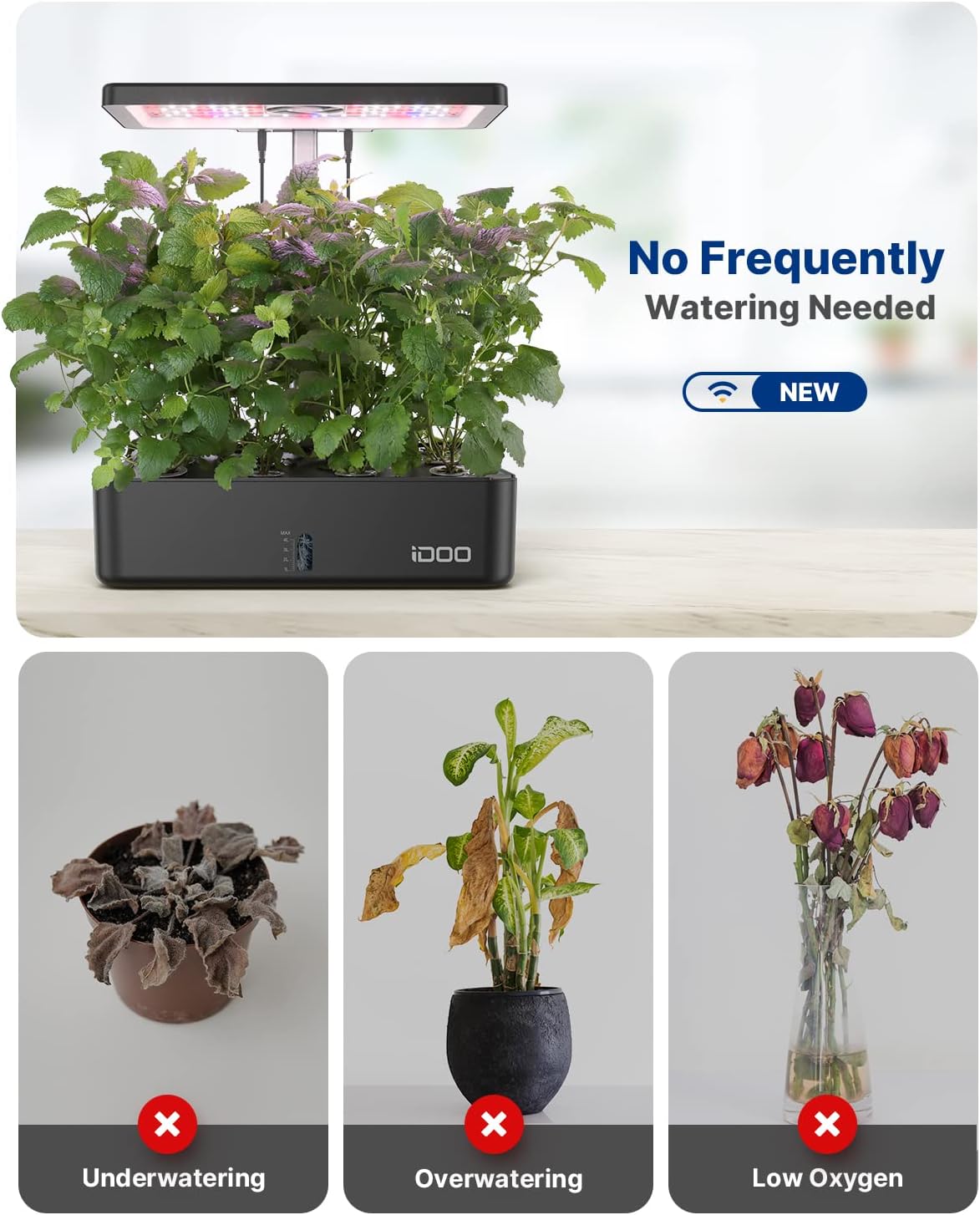 12 Pods WiFi Hydroponics Growi - Hydroponic Grow Pod ulasan dan harga