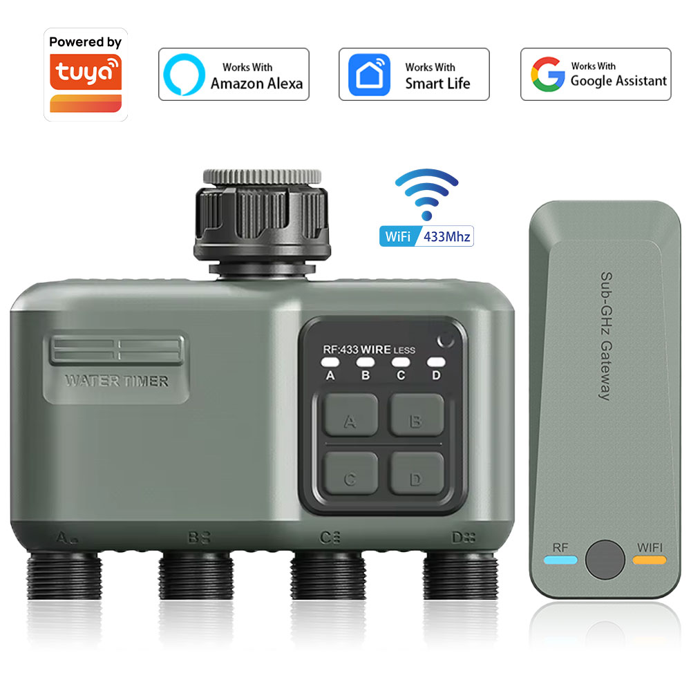 4 Outlet Programmable Water Ti - Smart Garden Project ulasan dan harga