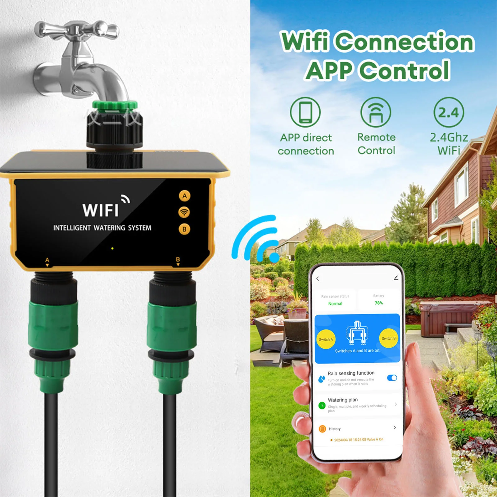 Solar WiFi Smart Irrigation Ti - Smart Garden Is ulasan dan harga