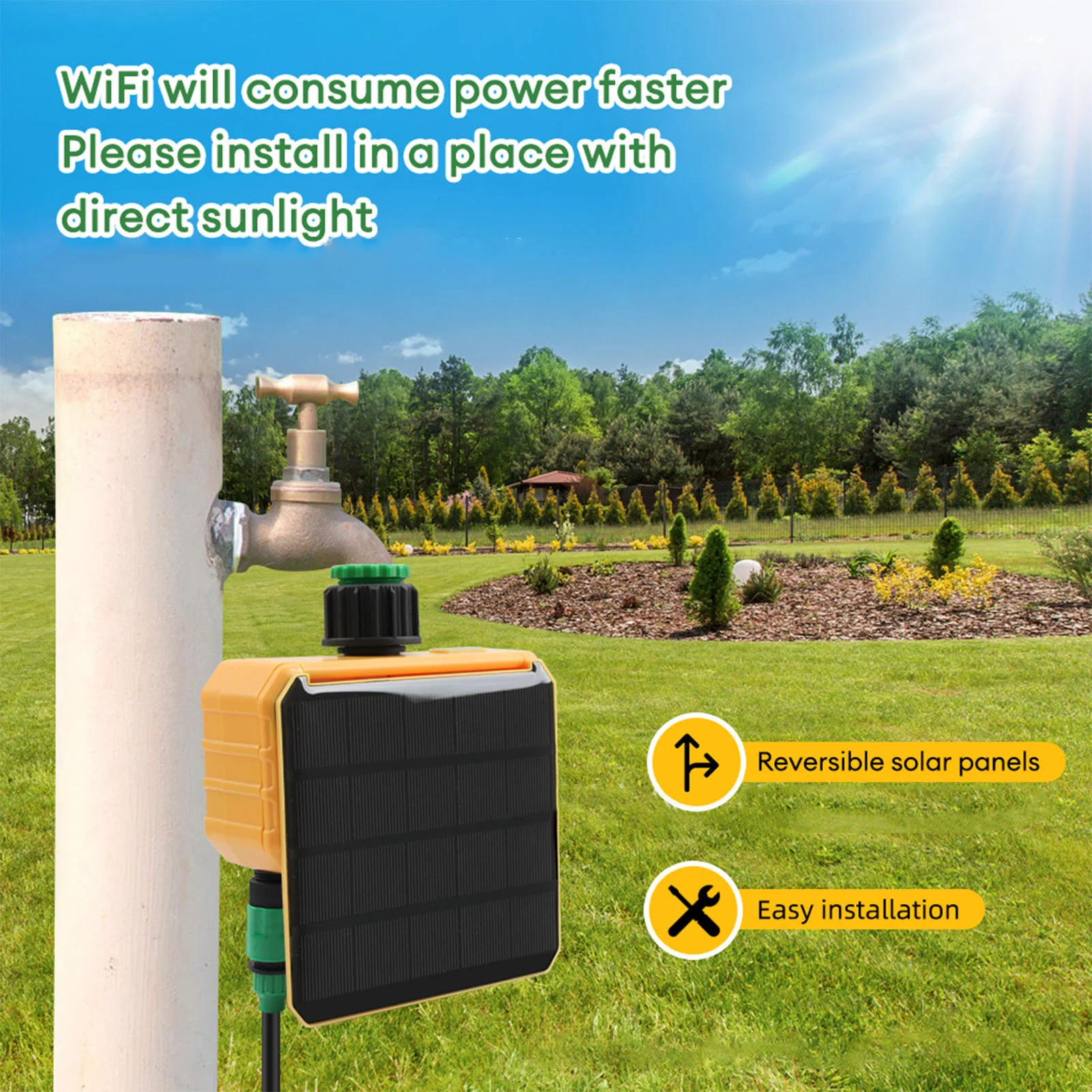 Solar WiFi Smart Irrigation Ti - Smart Garden Is ulasan dan harga