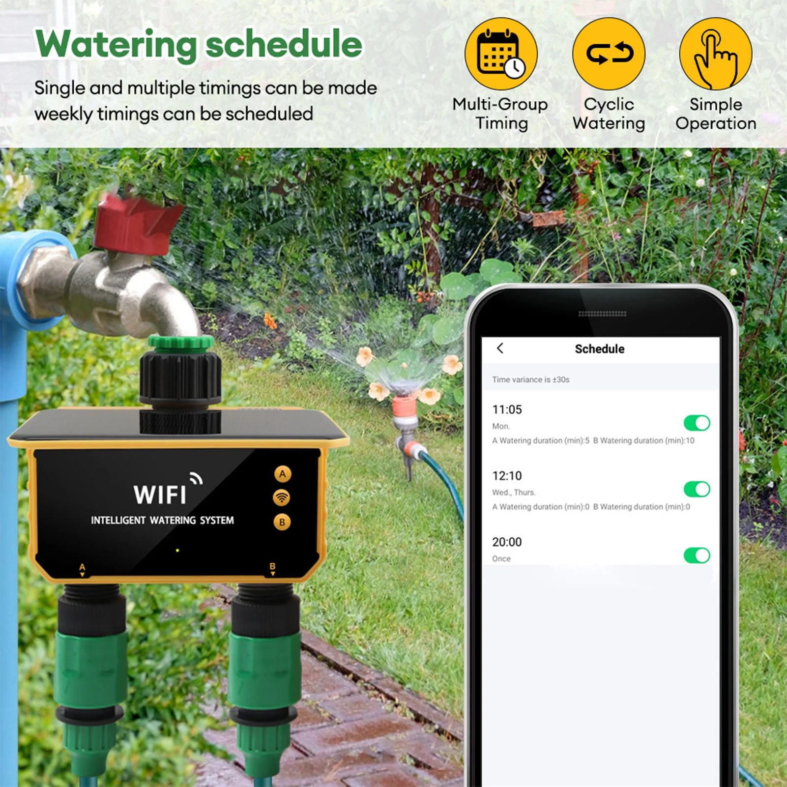 Solar WiFi Smart Irrigation Ti - Smart Garden Is ulasan dan harga