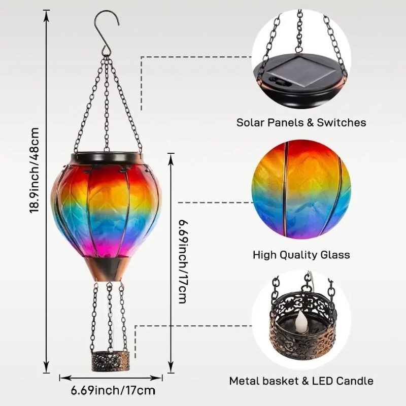Vintage Solar Garden Lamp LED  - Smart Garden Balloon ulasan dan harga